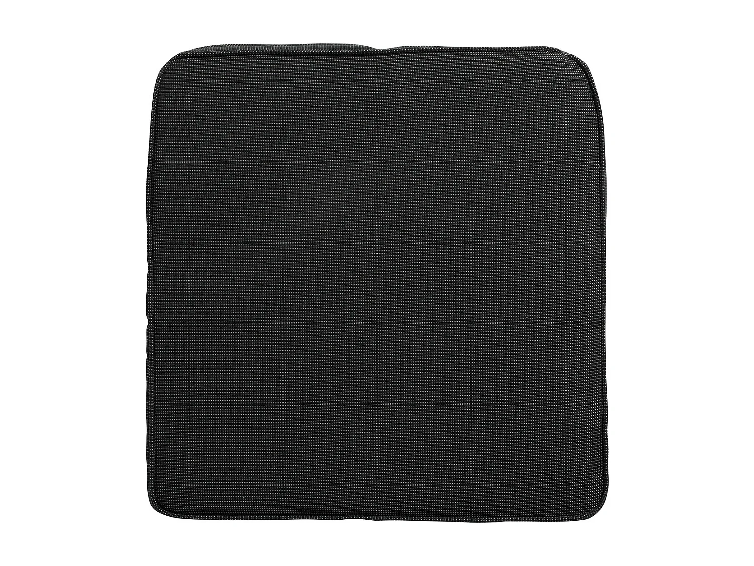 Coussin d'assise Wicker Rib noir - Environ 48 x 48 cm - Lot de 4