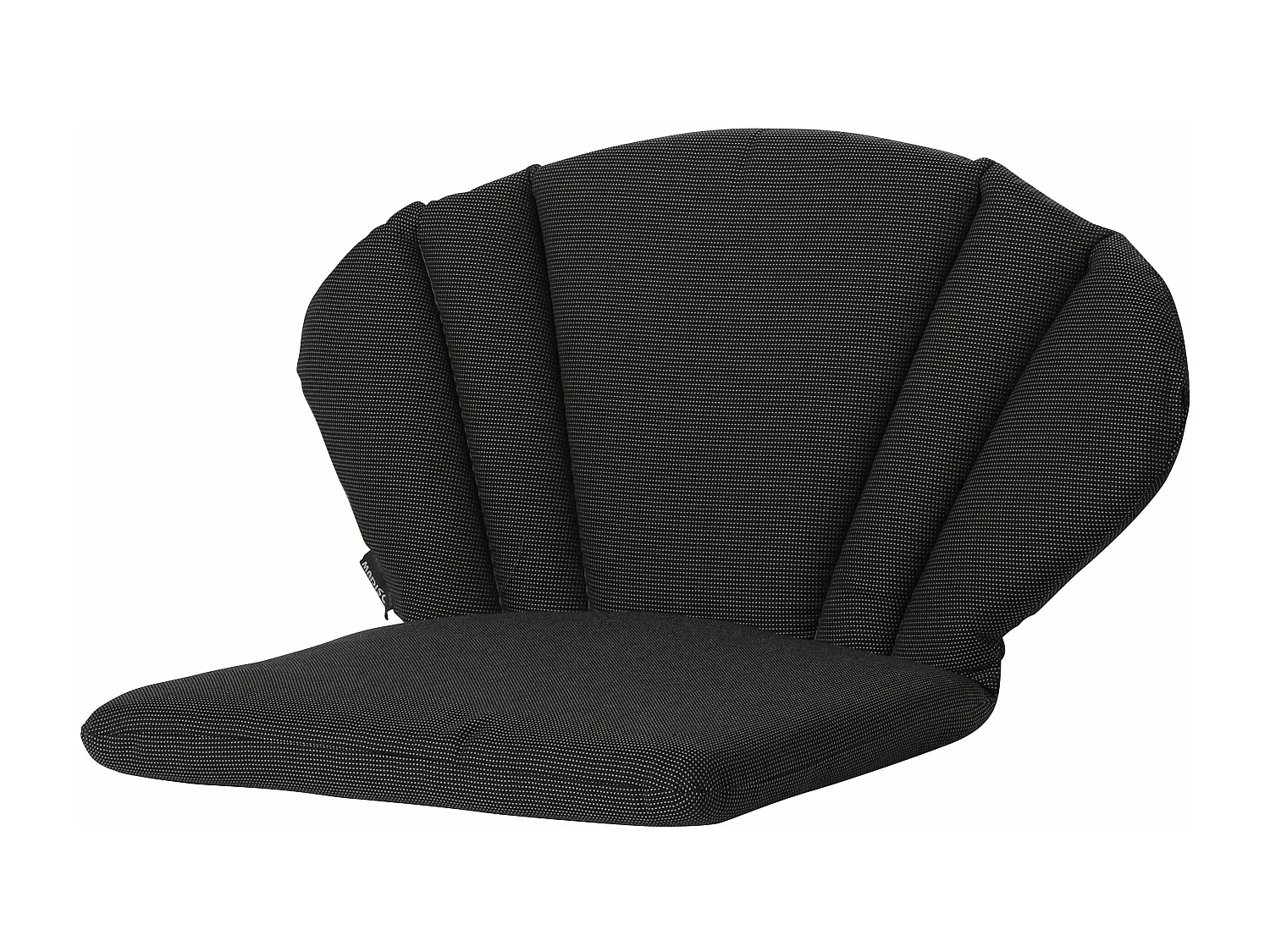 Gartenkissen Elegance Rib schwarz - Ca. 91x70 cm