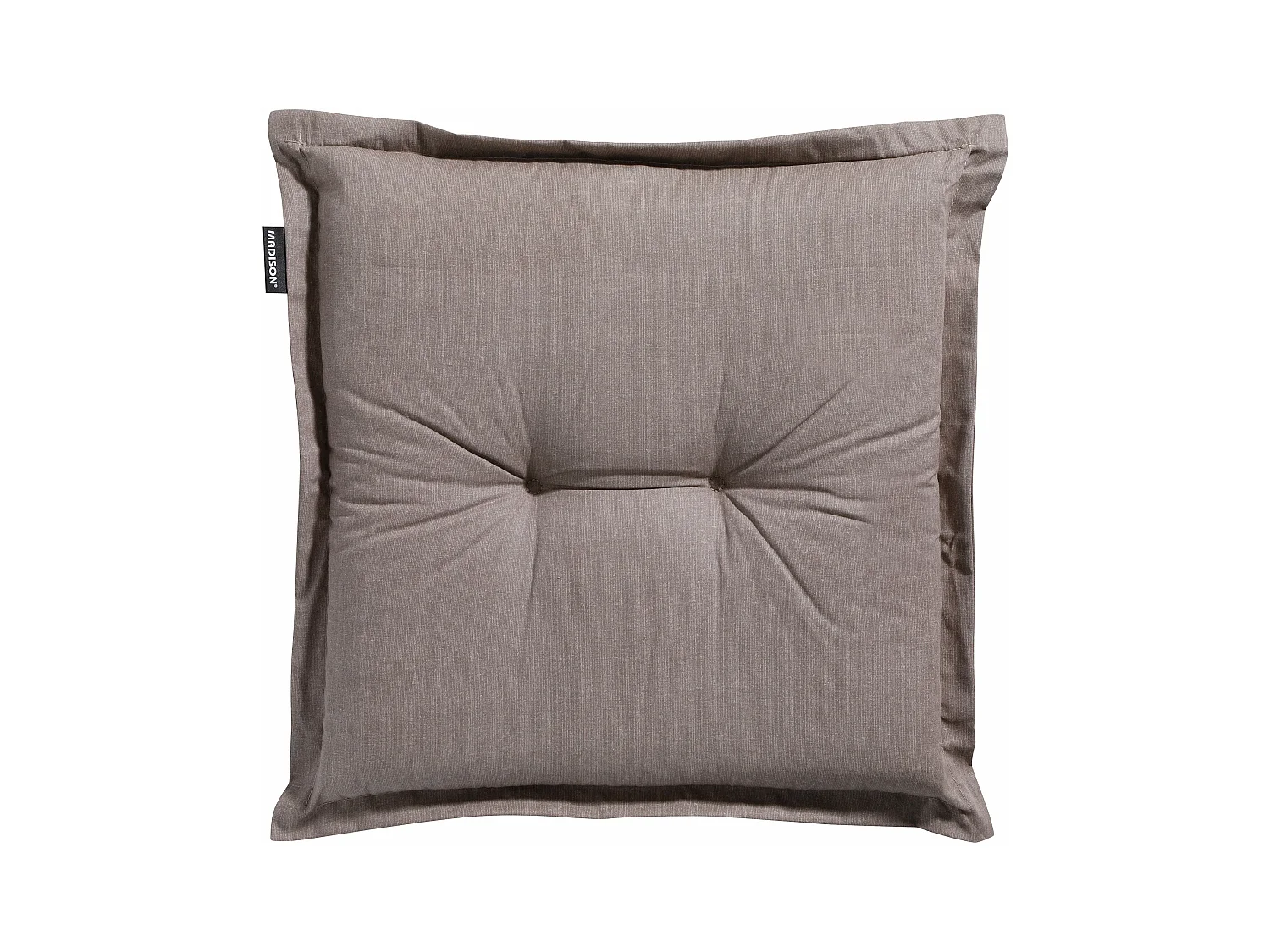 Coussin d'assise Basic taupe - Environ 50x50 cm - Lot de 4