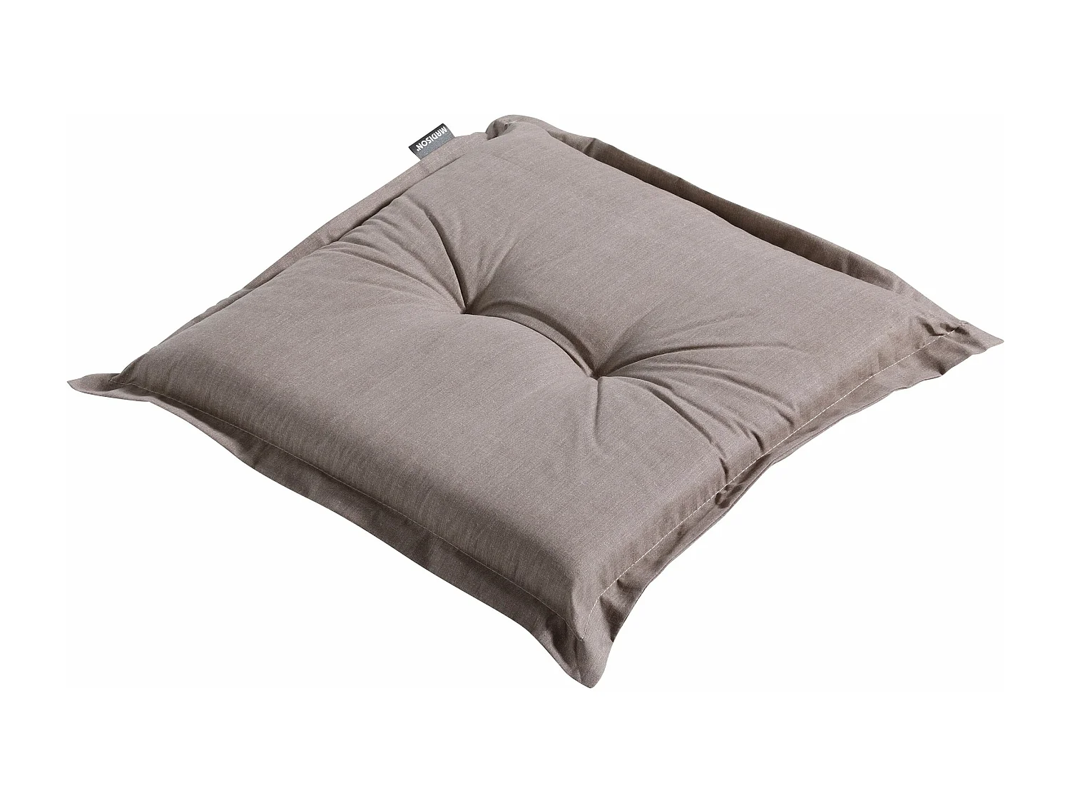 Coussin d'assise Basic taupe - Environ 50x50 cm - Lot de 4