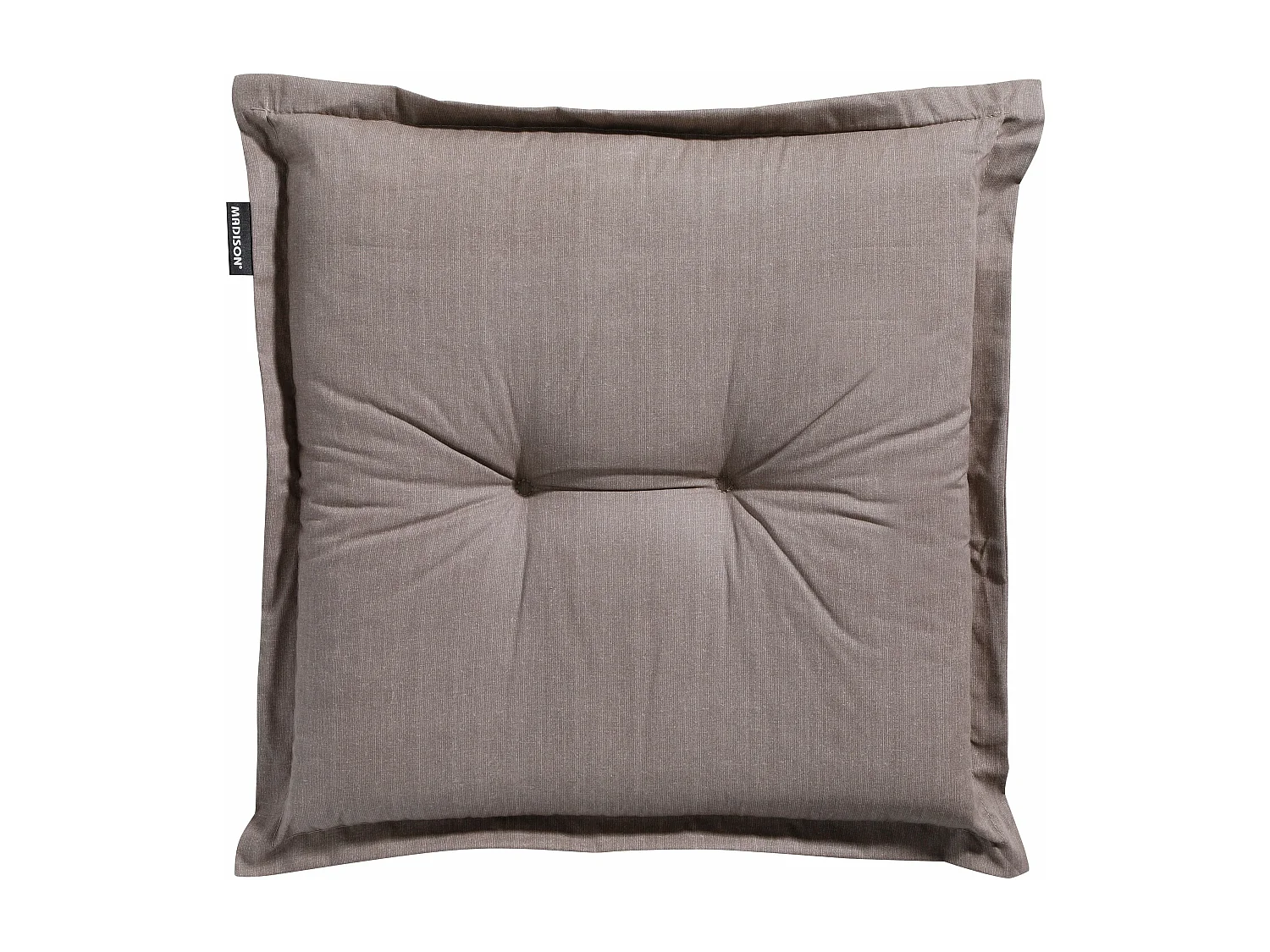 Coussin d'assise Basic taupe - Environ 50x50 cm - Lot de 4