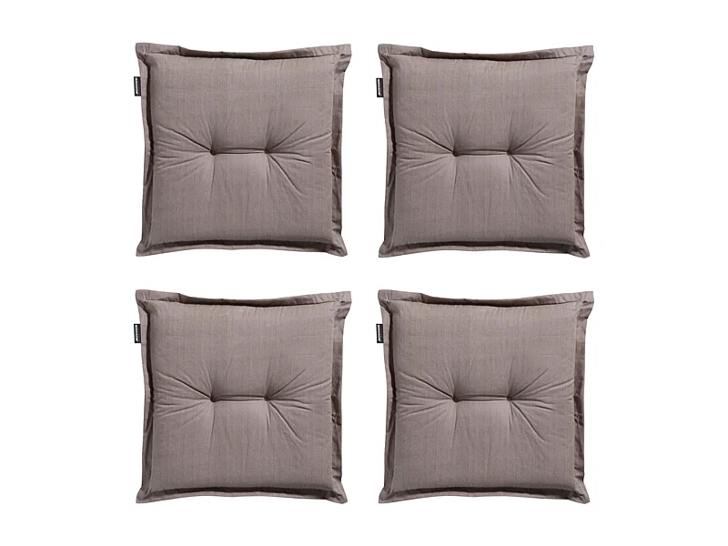 Sitzkissen Basic taupe - Ca. 50x50 cm - 4er Set