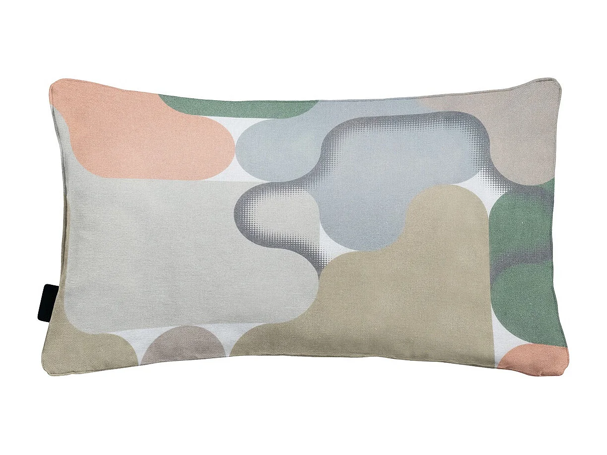 Coussin décoratif Grafi saumon - Env. 30x50 cm - Lot de 4