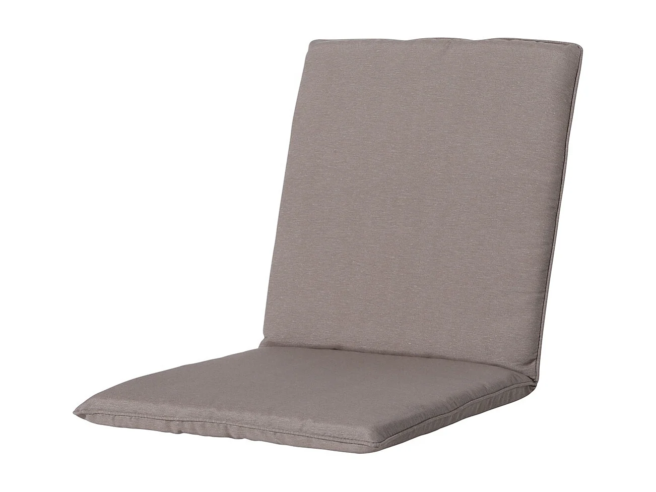 Coussin de chaise empilable Panama taupe - Env. 97x49 cm - Lot de 4