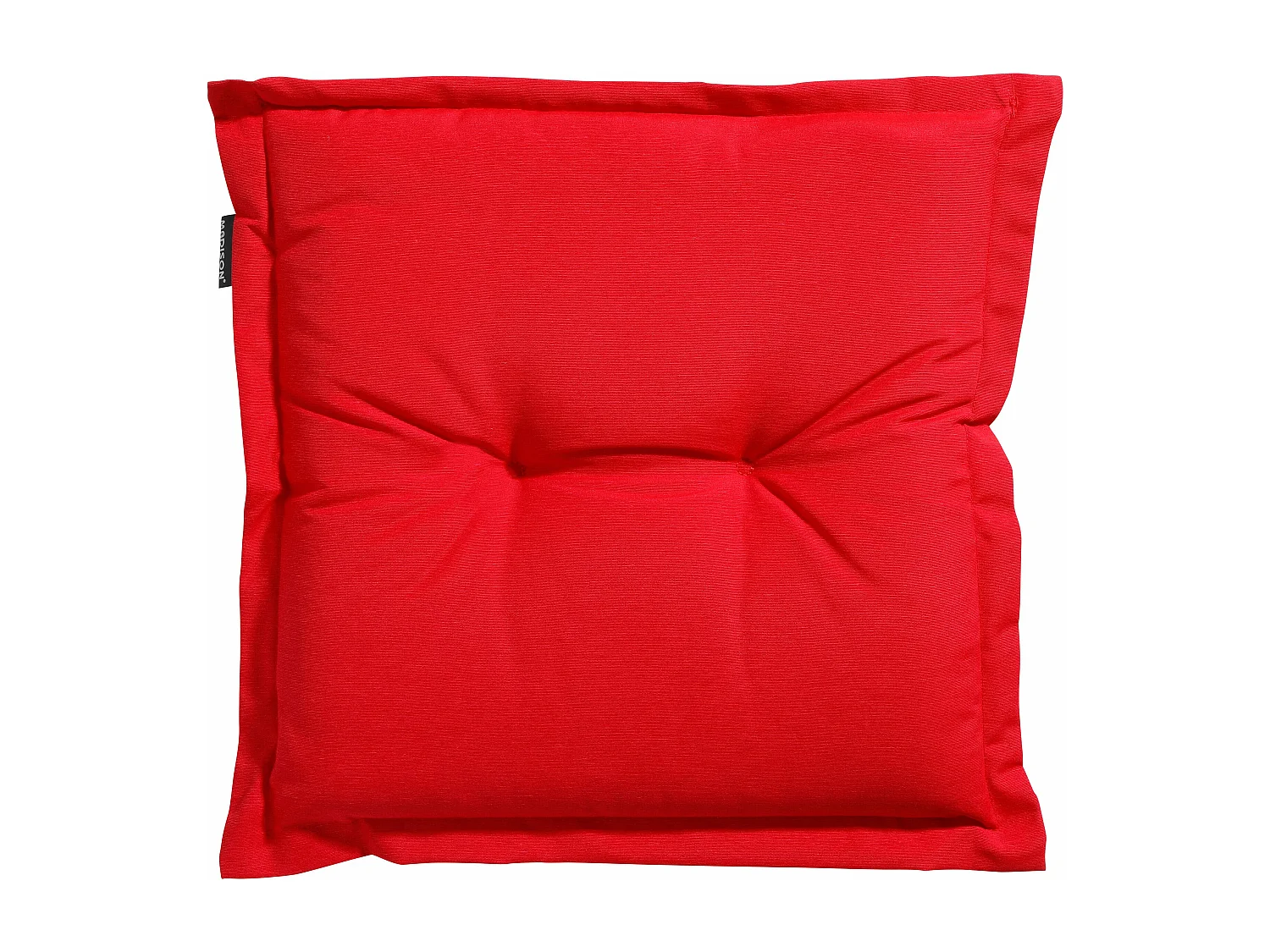 Coussin d'assise Panama rouge - Environ 50 x 50 cm - Lot de 4