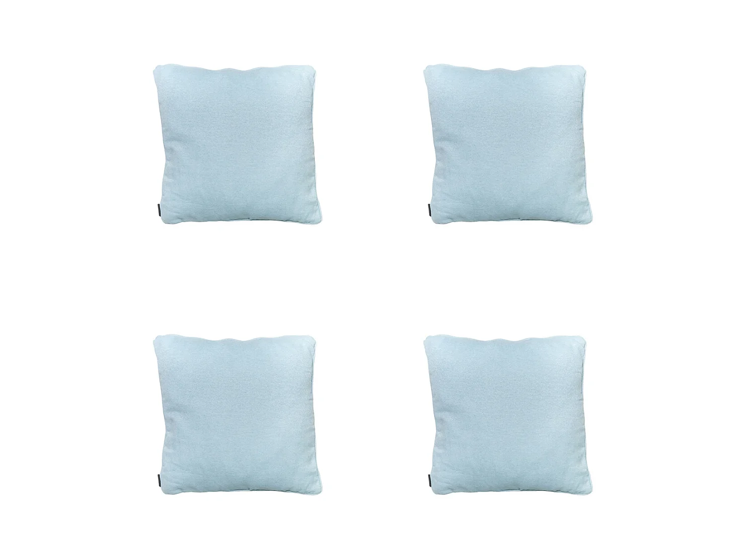 Coussin décoratif Naples azur - Env. 50x50 cm - Lot de 4