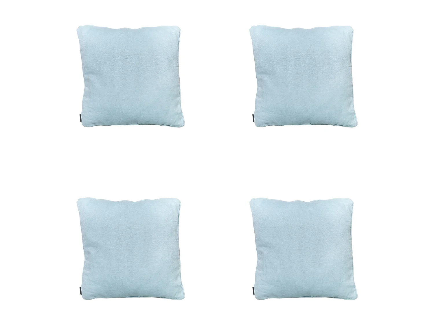 Coussin décoratif Naples azur - Env. 50x50 cm - Lot de 4