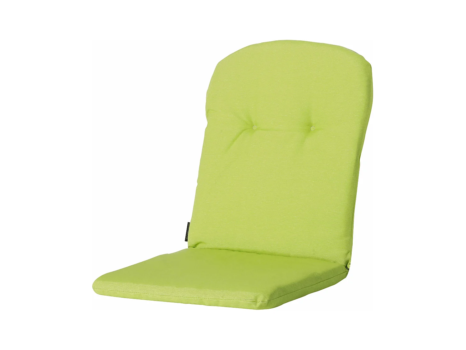Coussin de fauteuil haut dossier Panama citron vert - Env. 96 x 45 cm - Lot de 4