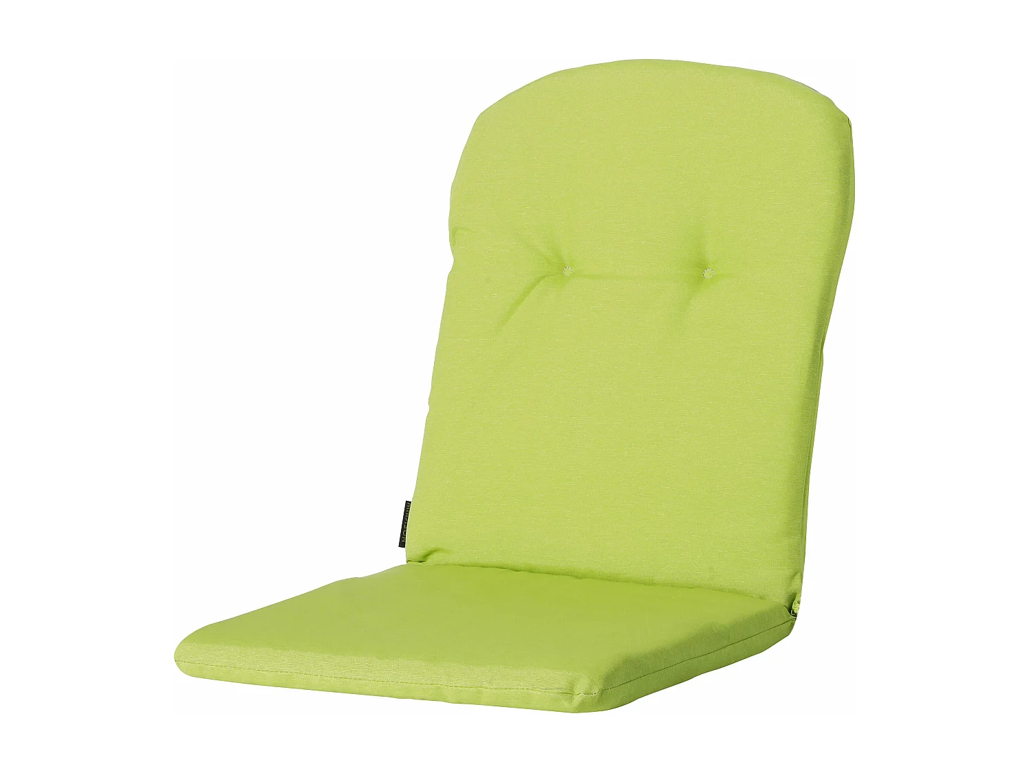 Coussin de fauteuil haut dossier Panama citron vert - Env. 96 x 45 cm - Lot de 4