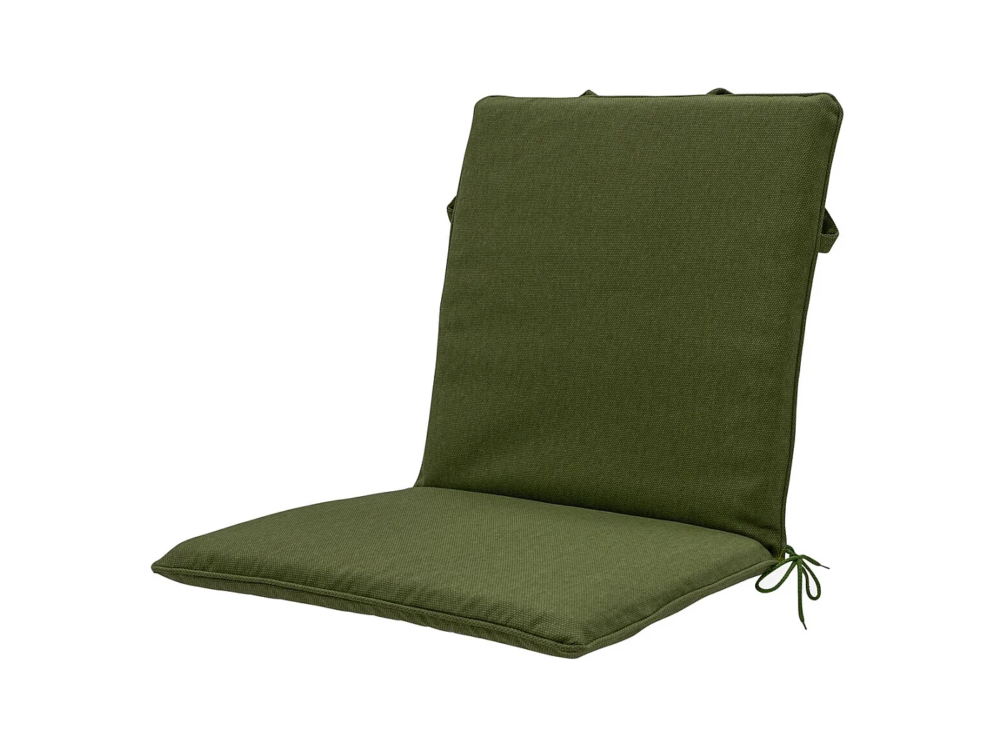 Coussin de chaise empilable en toile vert mousse éco+ - Dimensions approximatives : 97 x 49 cm - Lot de 4