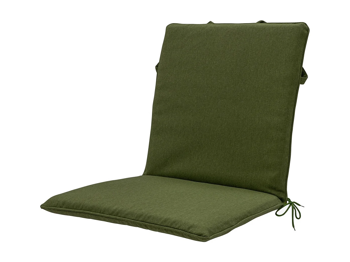 Coussin de chaise empilable en toile vert mousse éco+ - Dimensions approximatives : 97 x 49 cm - Lot de 4