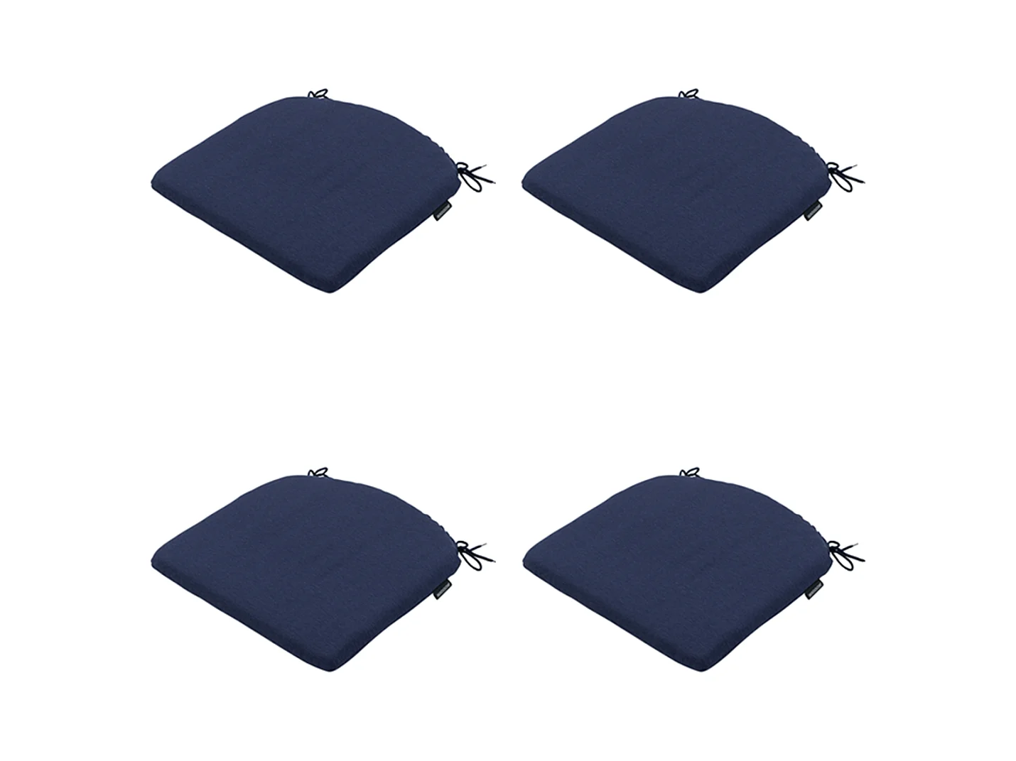 Cojín de asiento Panamá índigo - Aprox. 46x48 cm - Juego de 4