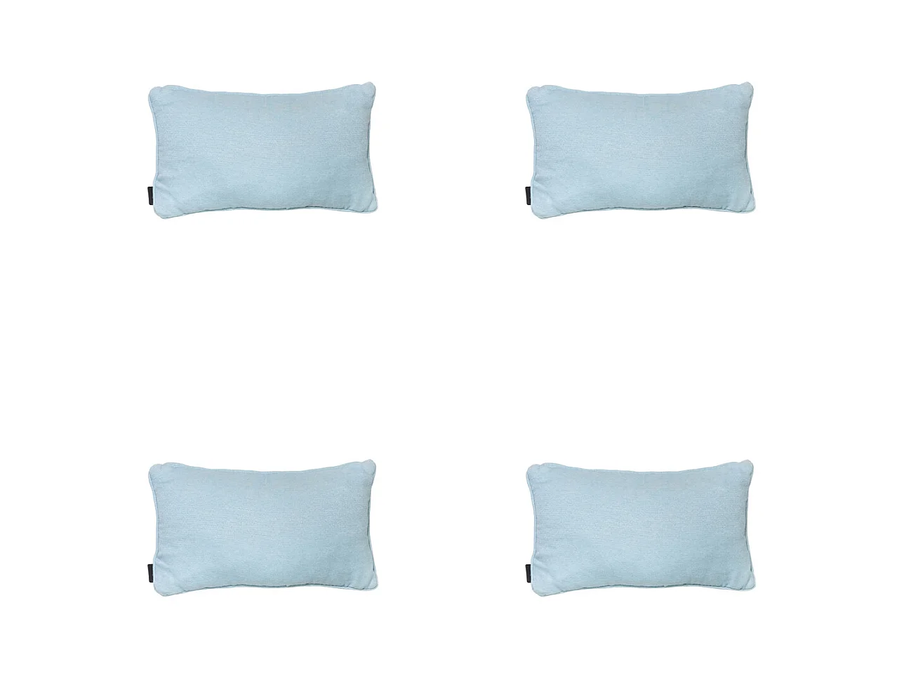 Coussin décoratif Naples azur - Env. 30x50 cm - Lot de 4