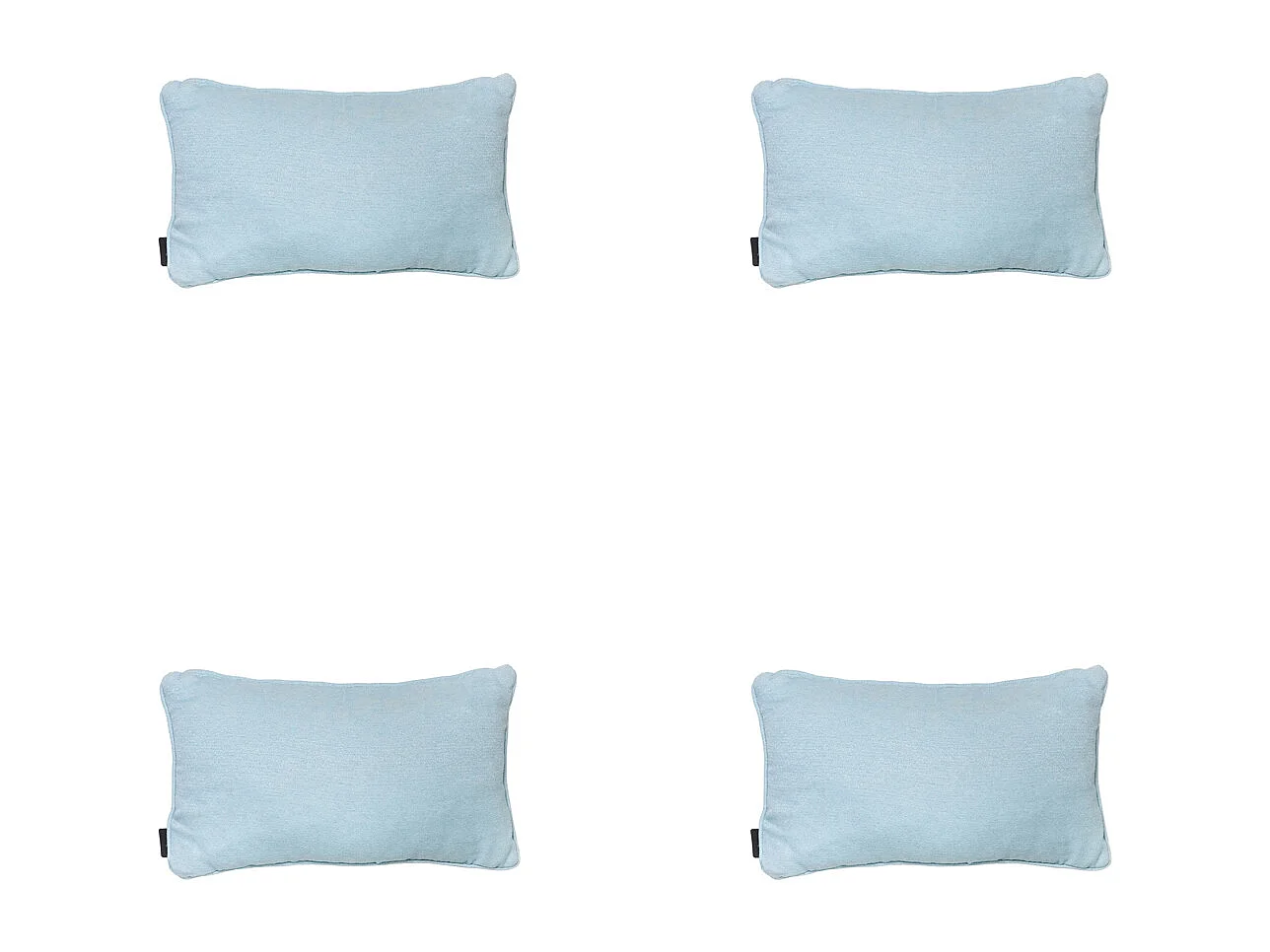 Coussin décoratif Naples azur - Env. 30x50 cm - Lot de 4