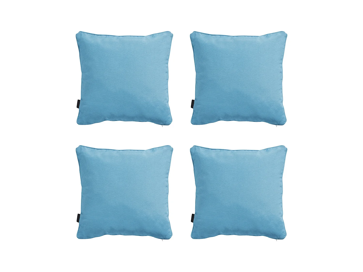 Coussin décoratif Panama aqua - Env. 45x45 cm - Lot de 4