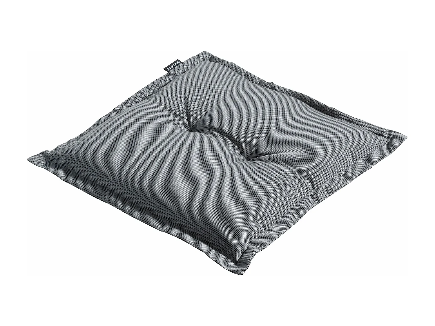 Coussin d'assise Rib gris - Environ 50x50 cm - Lot de 4