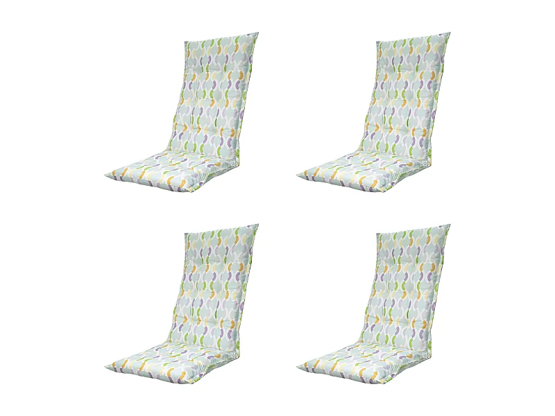 Gartenstuhlkissen High Back Trivia mint - Ca. 123x50 cm - 4er Set