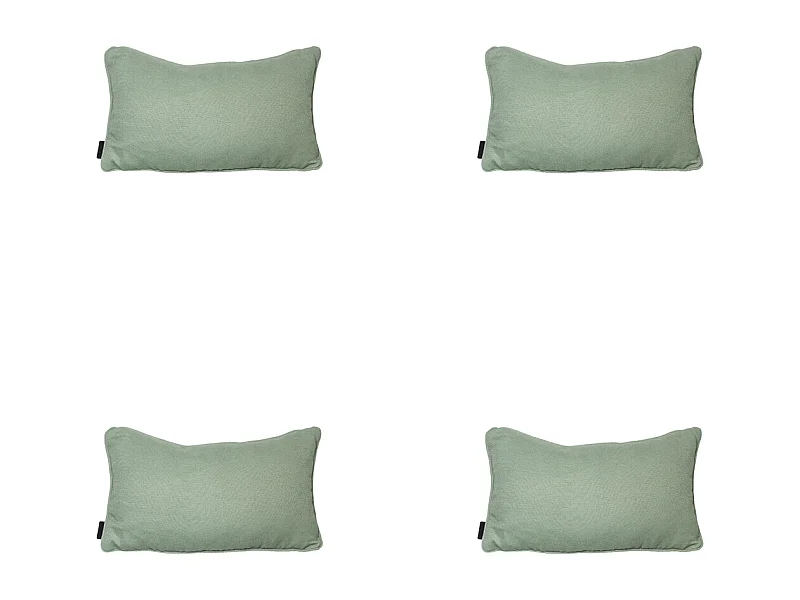 Coussin décoratif Naples kaki - Env. 30x50 cm - Lot de 4