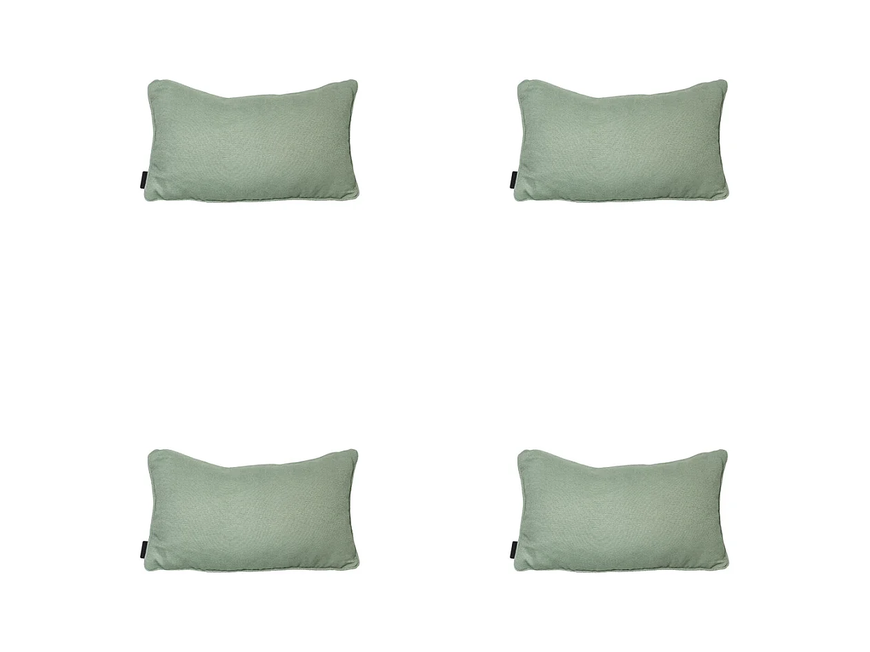 Coussin décoratif Naples kaki - Env. 30x50 cm - Lot de 4