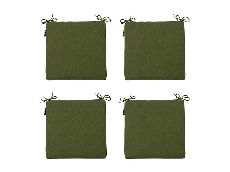Sitzkissen Moosgrün Canvas eco+ - Ca. 40x40 cm - 4er Set