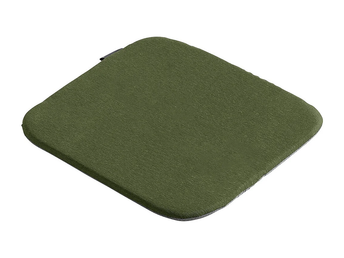 Coussin d'assise Panama vert - Environ 40 x 40 cm - Lot de 4