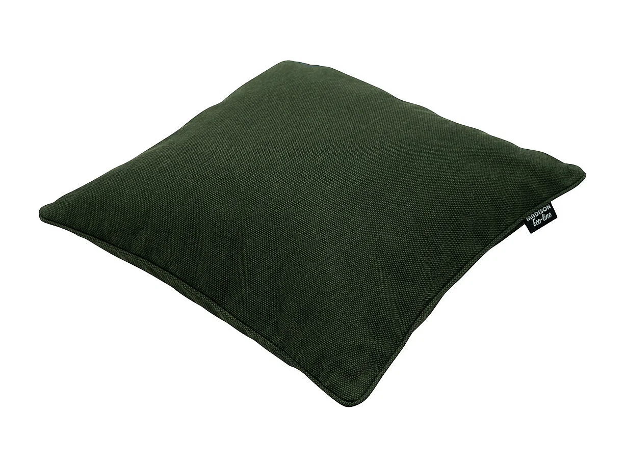 Coussin décoratif Toile verte éco+ - Env. 50x50 cm - Lot de 4