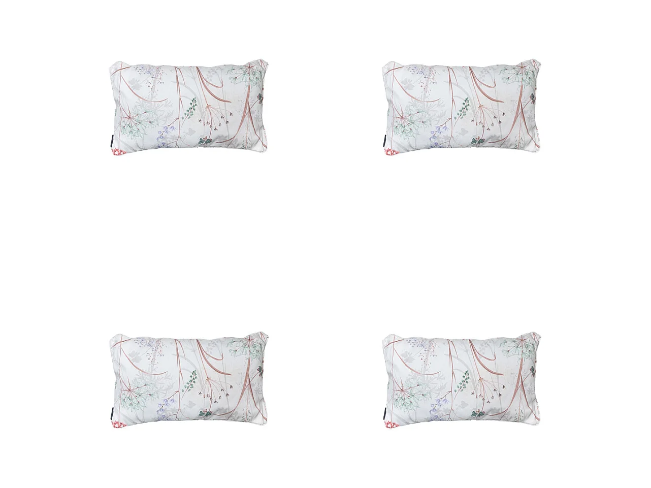 Coussin décoratif Donna en toile naturelle éco+ - Dimensions approximatives : 30 x 50 cm - Lot de 4