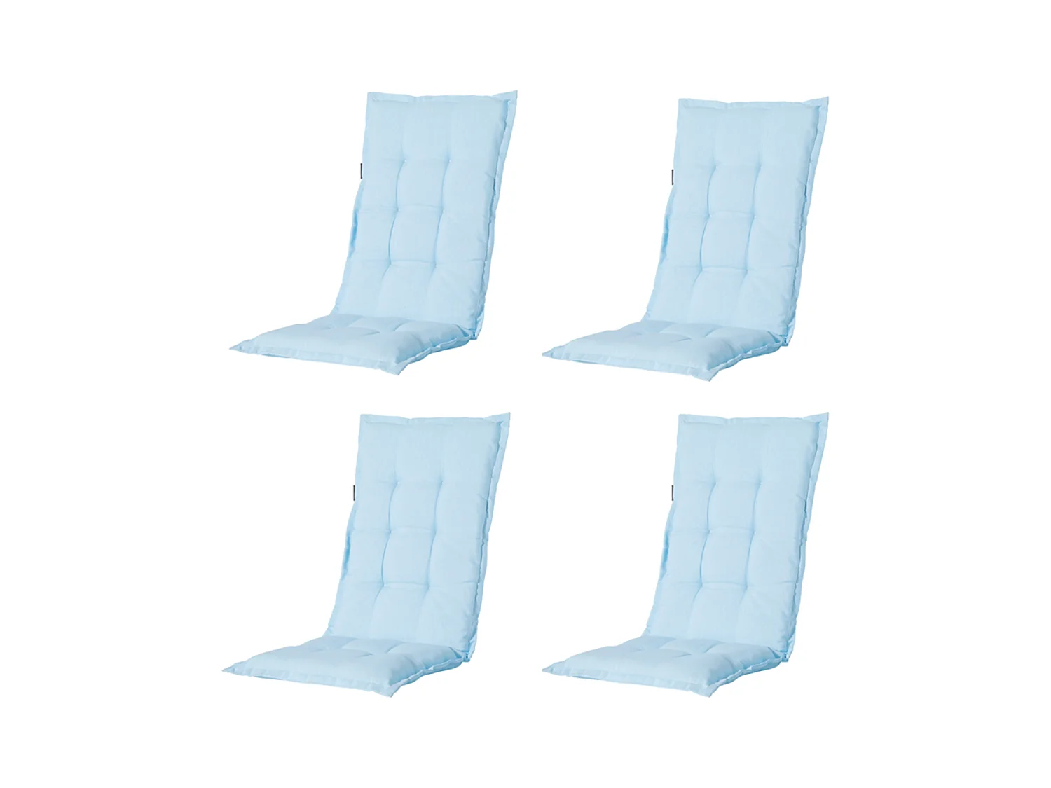 Coussin de chaise de jardin dossier bas Panama Skyway - Environ 105 x 50 cm - Lot de 4