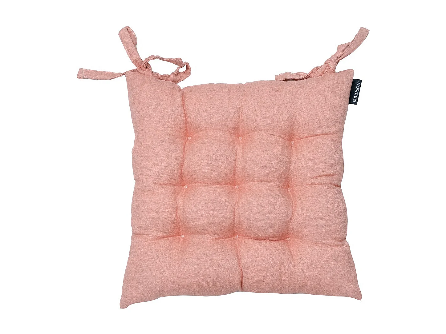 Coussin d'assise Toscane Naples saumon - Env. 46x46 cm - Lot de 4