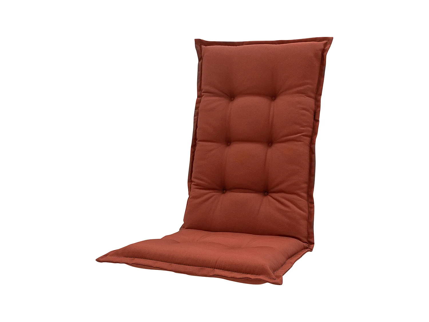 Coussin de chaise de jardin dossier bas Panama Terra - Environ 105 x 50 cm - Lot de 4