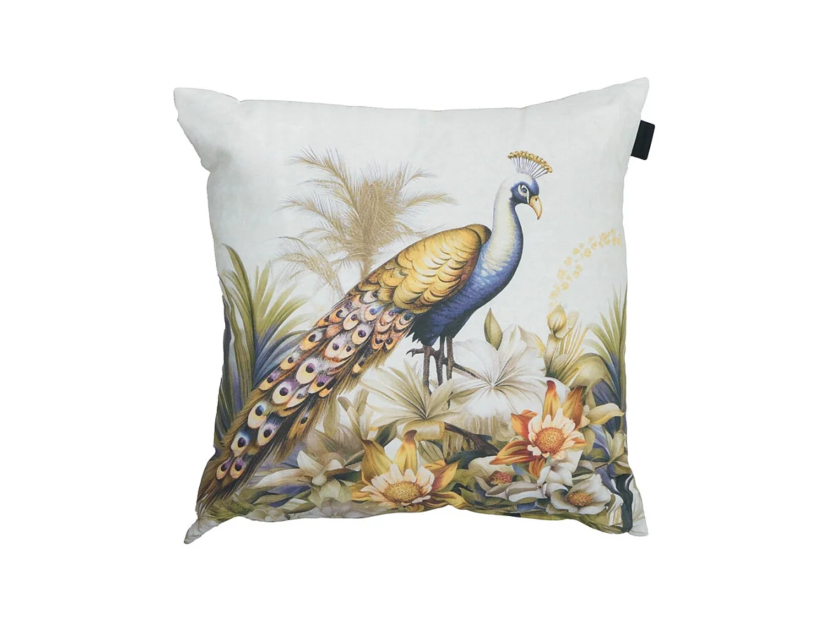 Coussin décoratif Flore violet - Env. 50x50 cm - Lot de 4