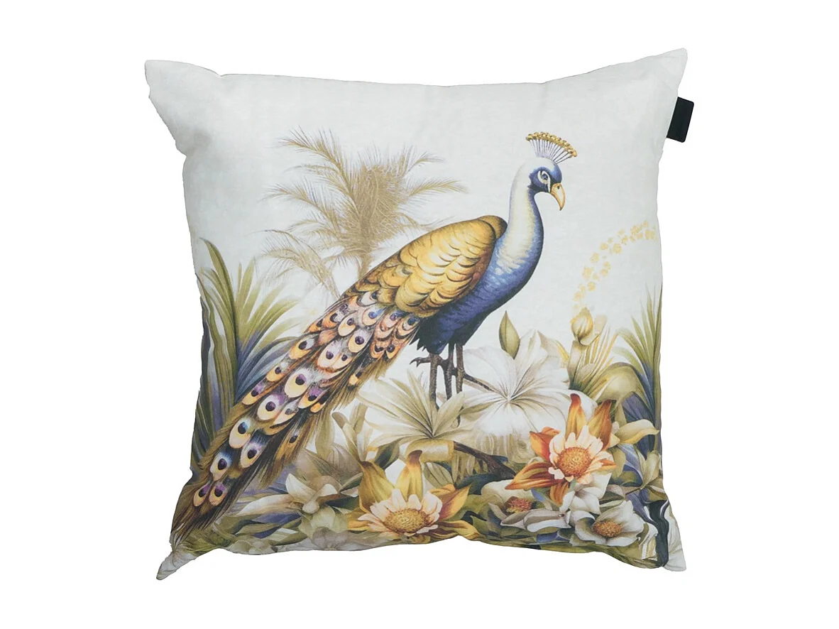 Coussin décoratif Flore violet - Env. 50x50 cm - Lot de 4