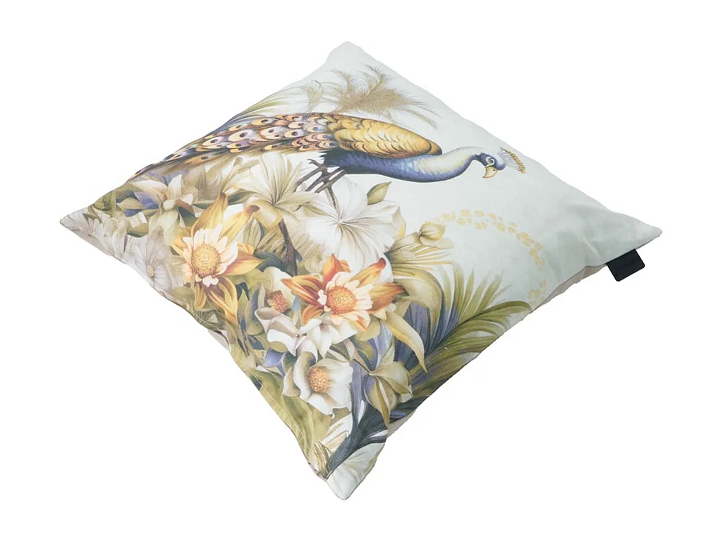 Coussin décoratif Flore violet - Env. 50x50 cm - Lot de 4