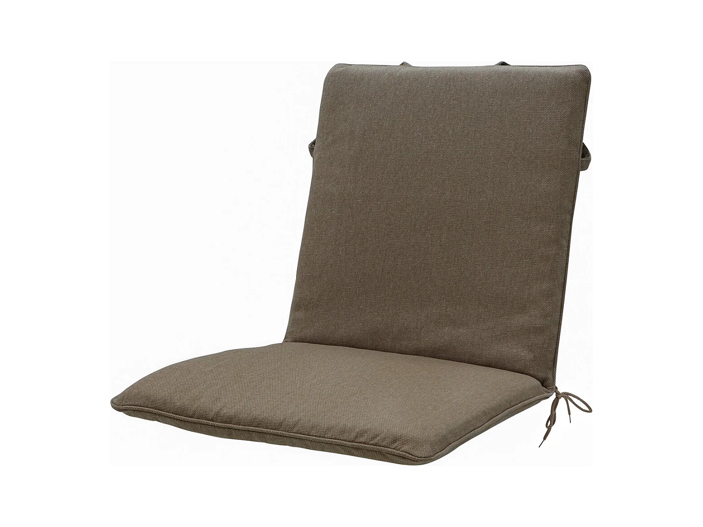 Coussin de chaise empilable en toile taupe eco+ - Env. 97x49 cm - Lot de 4