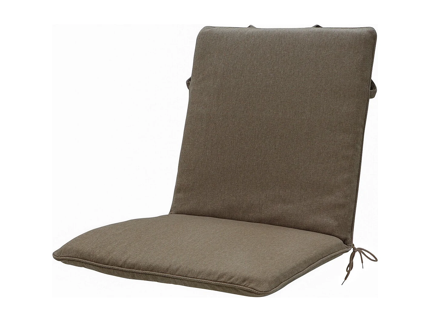 Coussin de chaise empilable en toile taupe eco+ - Env. 97x49 cm - Lot de 4