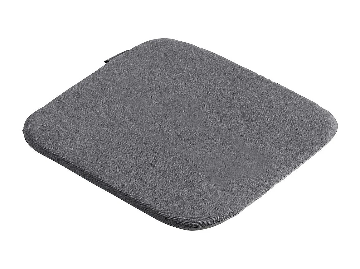Coussin d'assise Panama gris - Environ 40x40 cm - Lot de 4