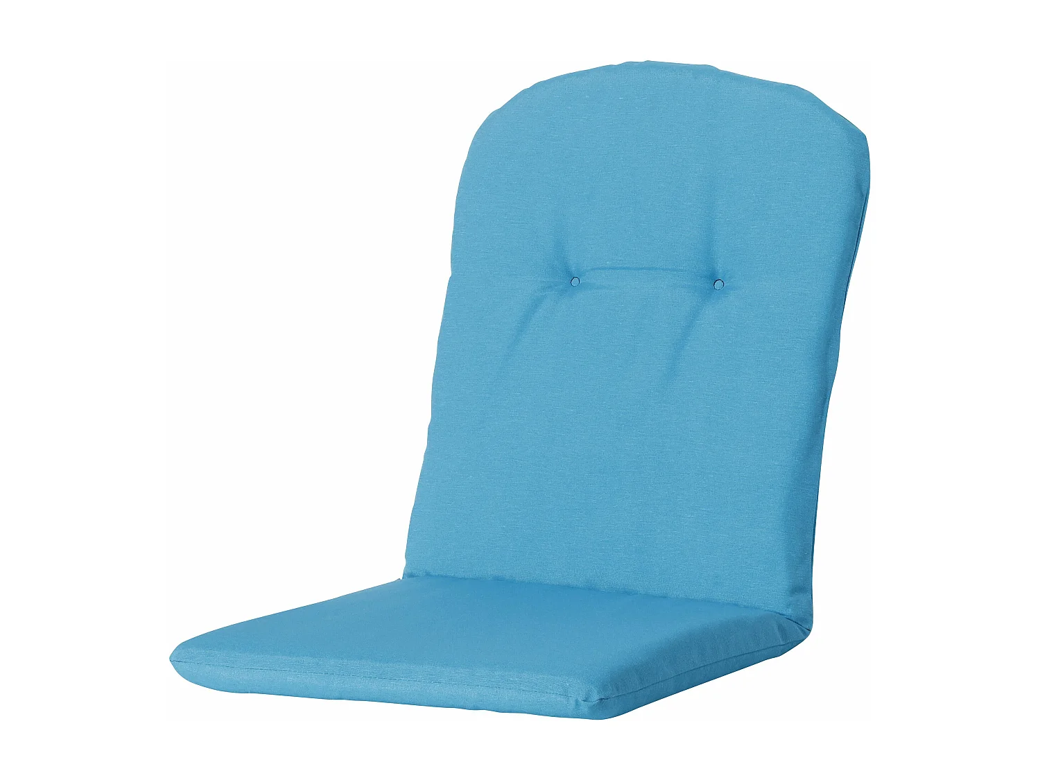 Cojín de asiento tipo cubo con respaldo alto Panamá color aguamarina - Aprox. 96x45 cm - Juego de 4