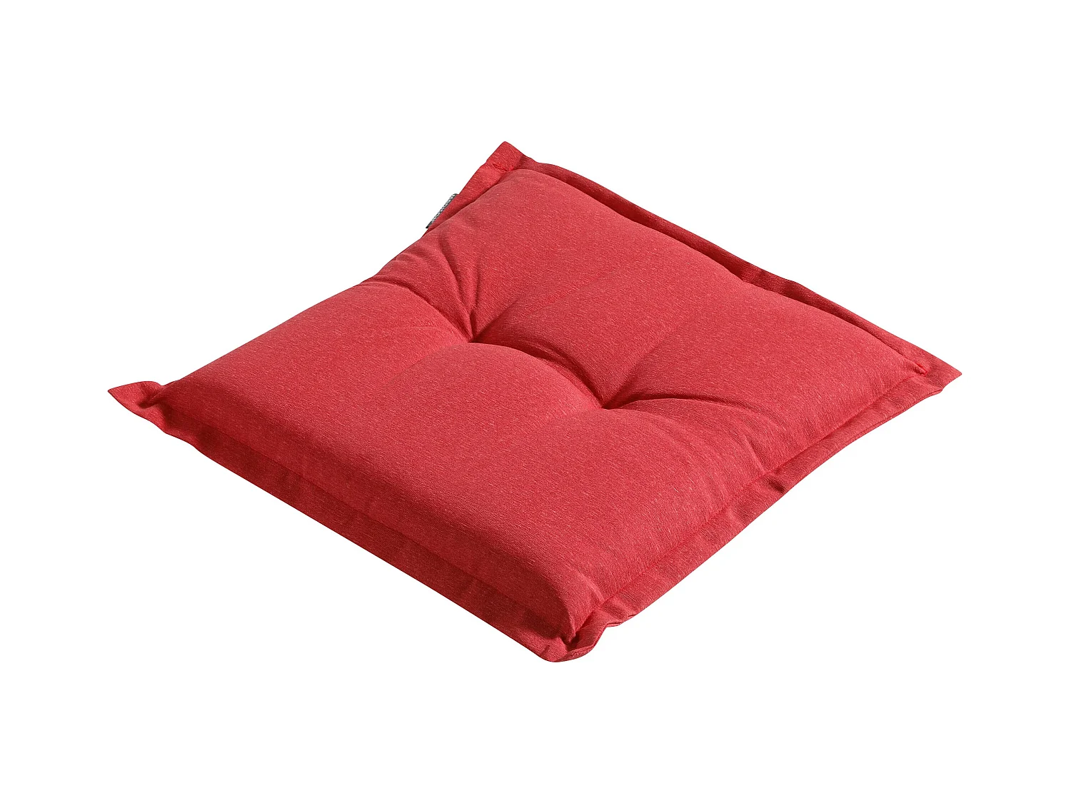 Coussin d'assise Panama rouge brique - Environ 50 x 50 cm - Lot de 4