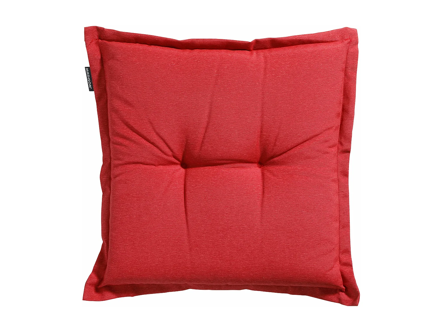 Coussin d'assise Panama rouge brique - Environ 50 x 50 cm - Lot de 4