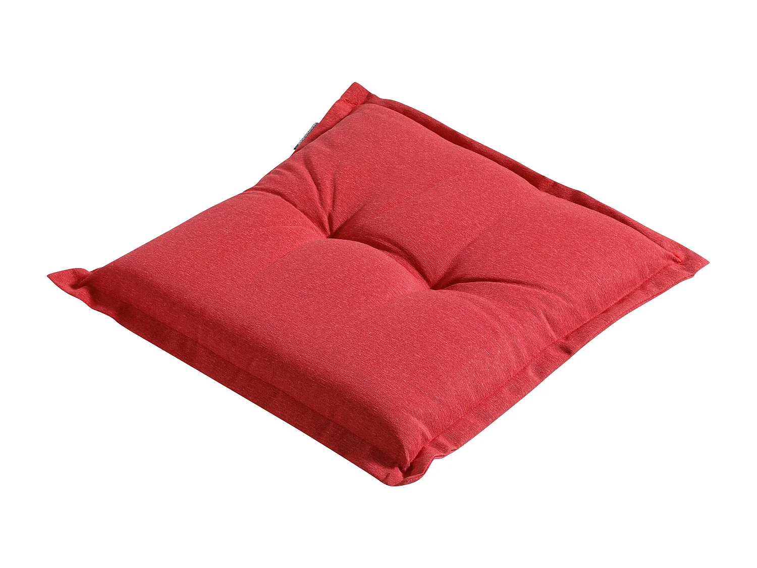 Coussin d'assise Panama rouge brique - Environ 50 x 50 cm - Lot de 4