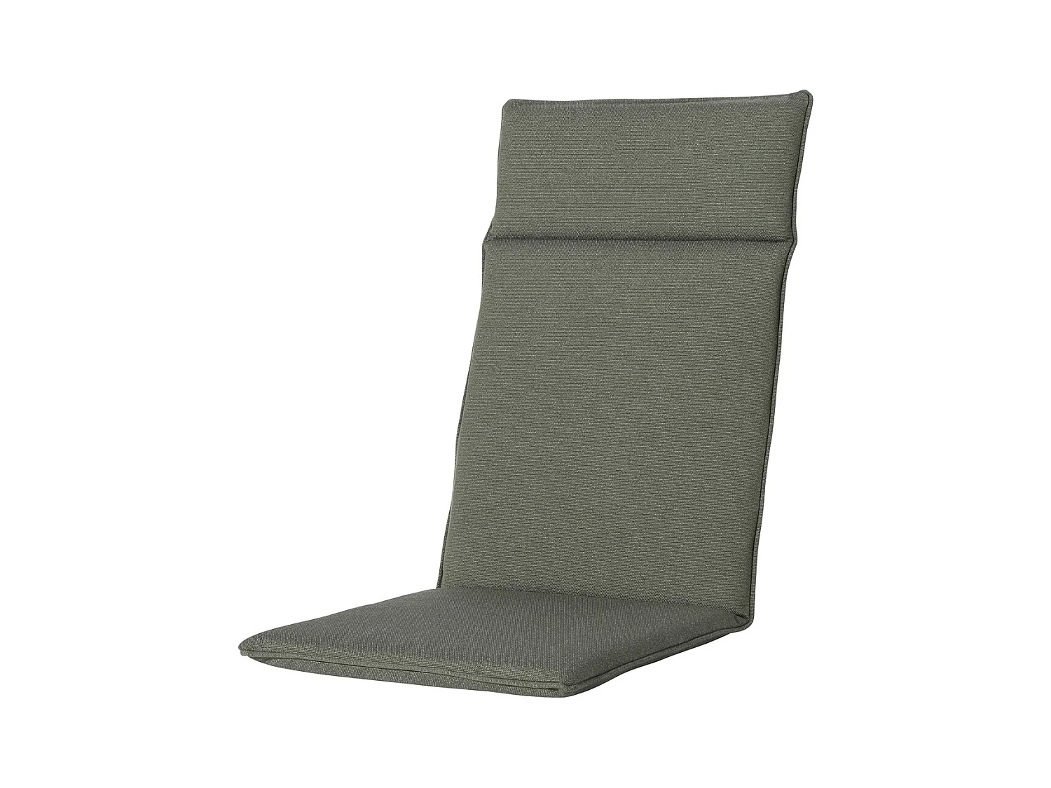 Coussin de chaise de jardin à dossier haut Manchester vert - Environ 120 x 50 cm - Lot de 4
