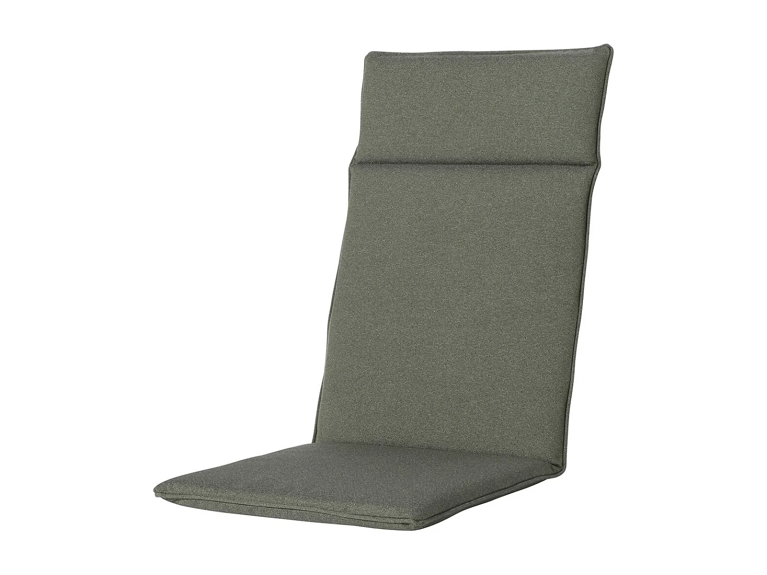 Coussin de chaise de jardin à dossier haut Manchester vert - Environ 120 x 50 cm - Lot de 4