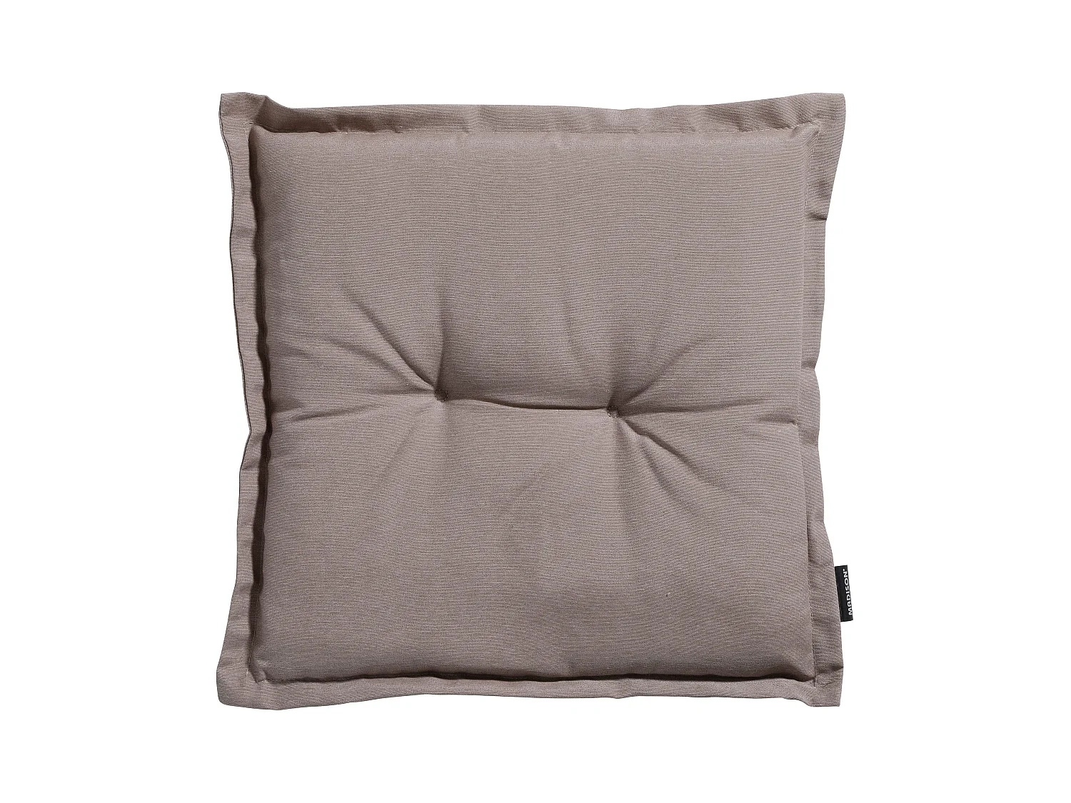 Coussin d'assise Panama taupe - Environ 50x50 cm - Lot de 4