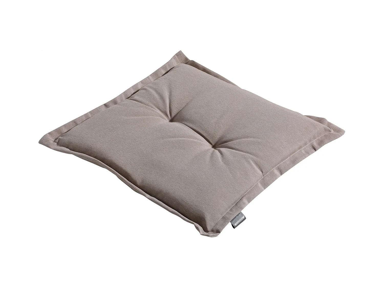 Coussin d'assise Panama taupe - Environ 50x50 cm - Lot de 4
