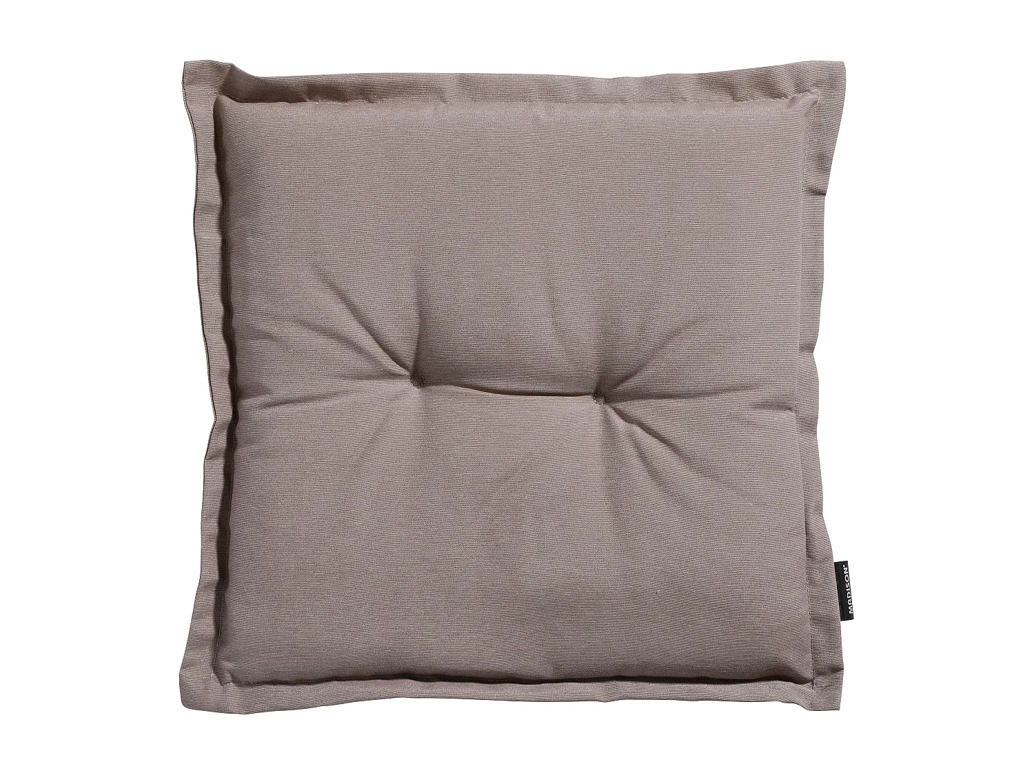 Coussin d'assise Panama taupe - Environ 50x50 cm - Lot de 4