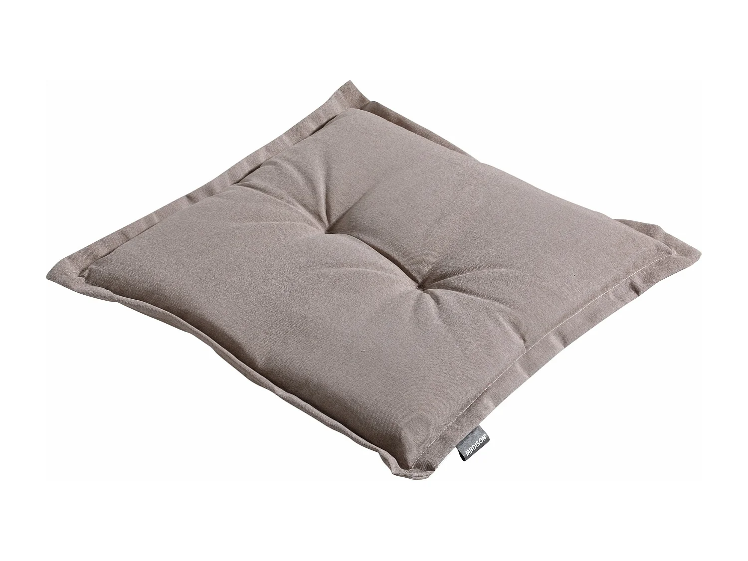 Coussin d'assise Panama taupe - Environ 50x50 cm - Lot de 4