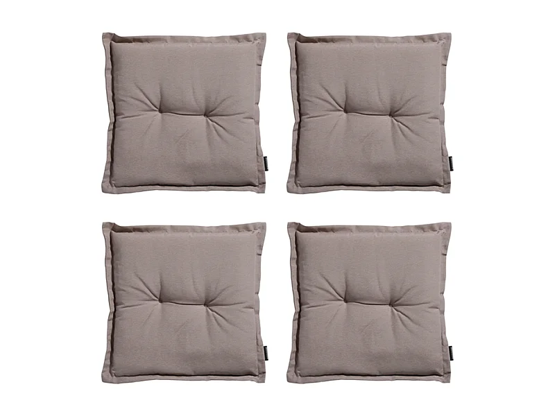 Sitzkissen Panama taupe - Ca. 50x50 cm - 4er Set