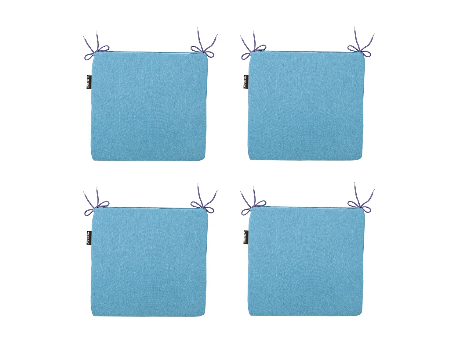 Zitkussen Panama aqua - Ca. 40x40 cm - Set van 4