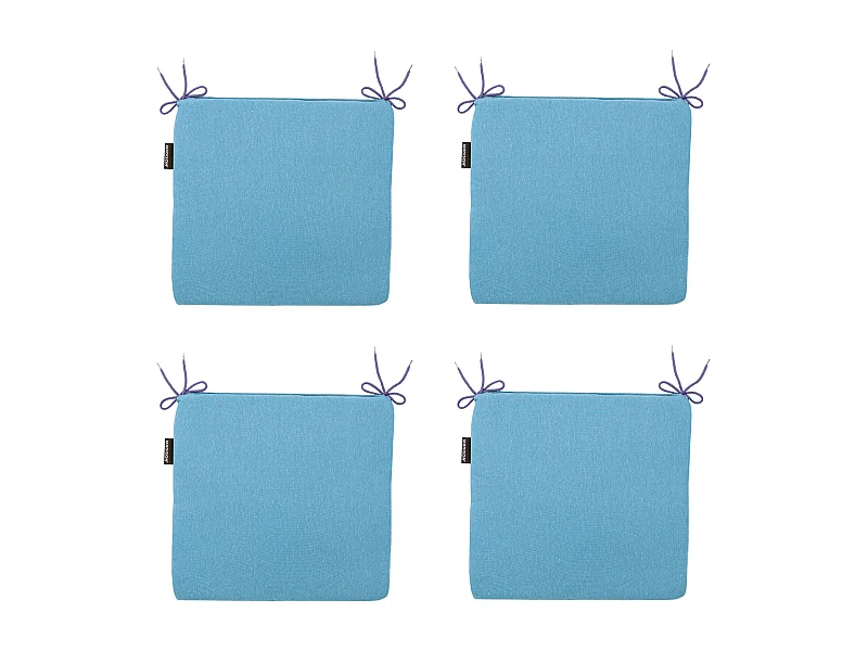 Zitkussen Panama aqua - Ca. 40x40 cm - Set van 4