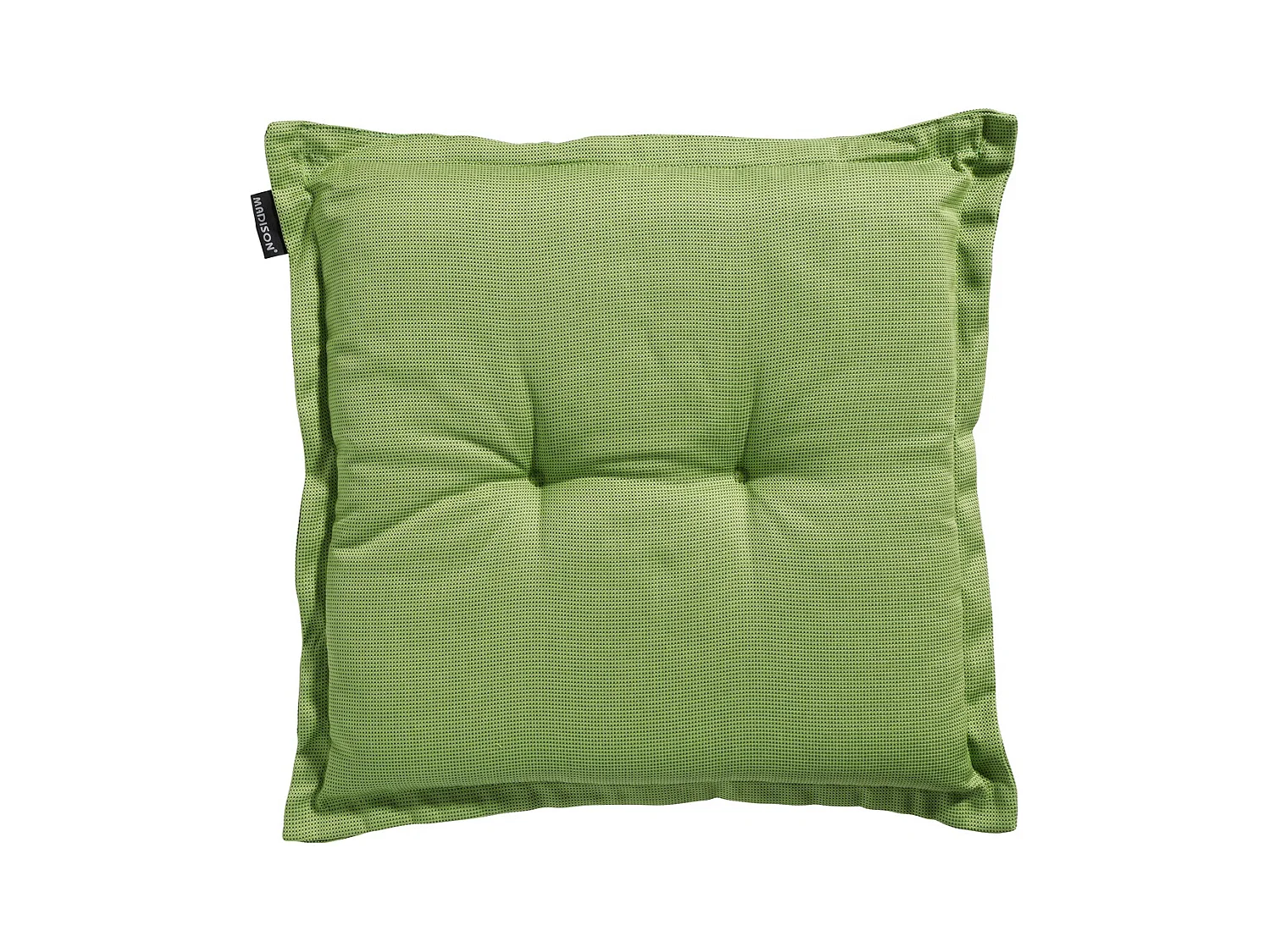 Coussin d'assise Rib citron vert - Environ 50x50 cm - Lot de 4